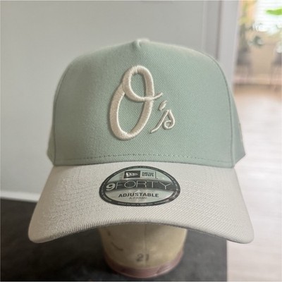 New Era Baltimore Orioles 9FORTY Adjustable Green Beige Cap MLB Baseball Hat