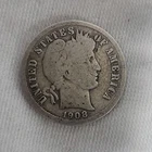 1908 Barber Dime in Good Condition