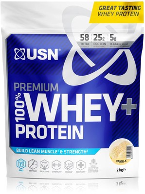 USN 100% Premium Whey Protein+, 2000 g Beutel, Vanilla