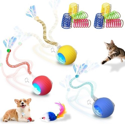 3-Pack Interactive Cat & Dog Toy Ball - Automatic Smart Obstacle Avoidance