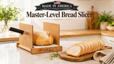 America's Bread Slicer Original Foldable Bread Slicer Wooden Made in USA