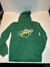 Minnesota Wild Throwback Colors Hooded Sweatshirt Outer Stuff Youth Size XL