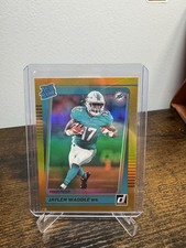 2021 Donruss Jaylen Waddle Rated Rookie Premium Press Proof Gold Rookie Card