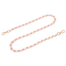 39" Purse Strap with Buckle for Shoulder and Cross Body Pink Gold 