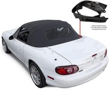 Mazda Miata Convertible Top 1990-2005 Factory Non-zip Glass Window W Rain Rail