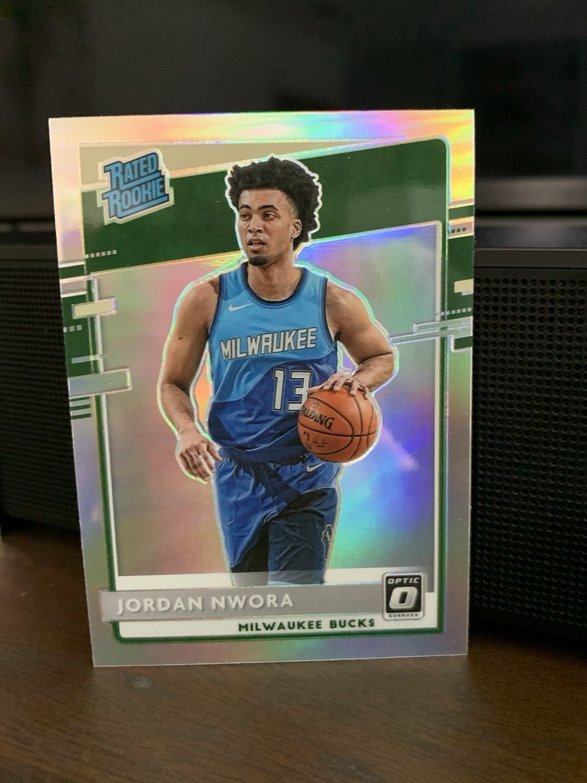 Jordan Nwora Holo Prizm Silver 2020-21 Donruss Optic Rated Rookie RC #189