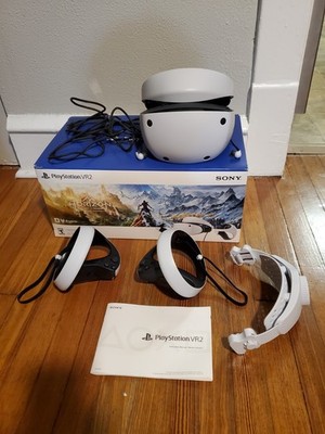 Sony Playstation VR2 CFI-ZVR1 Virtual Reality Headset W/ Remotes & Box