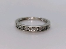 9ct White Gold Vintage Diamond Ring Fully Hallmarked Size K