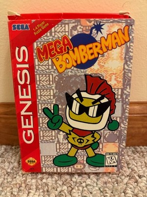 Mega Bomberman Sega Genesis | Box, Manuals, & Cartridge | Untested | See Photos