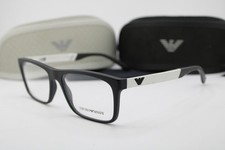 NEW EMPORIO ARMANI EA 3101 5042 BLACK GUNMETAL MATTE AUTHENTIC EYEGLASSES 55-17