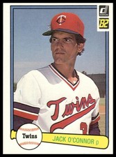 1982 Donruss #539 Jack O'Connor MINT Minnesota Twins
