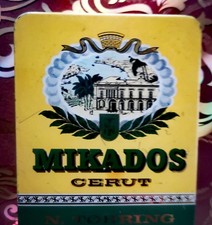 alte Seltene Zigaretten Tabak Blechdose Mikados Cerut Leer Nostalgie Gebraucht