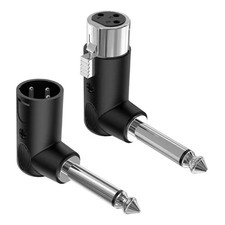 XLR Female Male to 6.35 mm Adapter Converter for Studio Live Performances