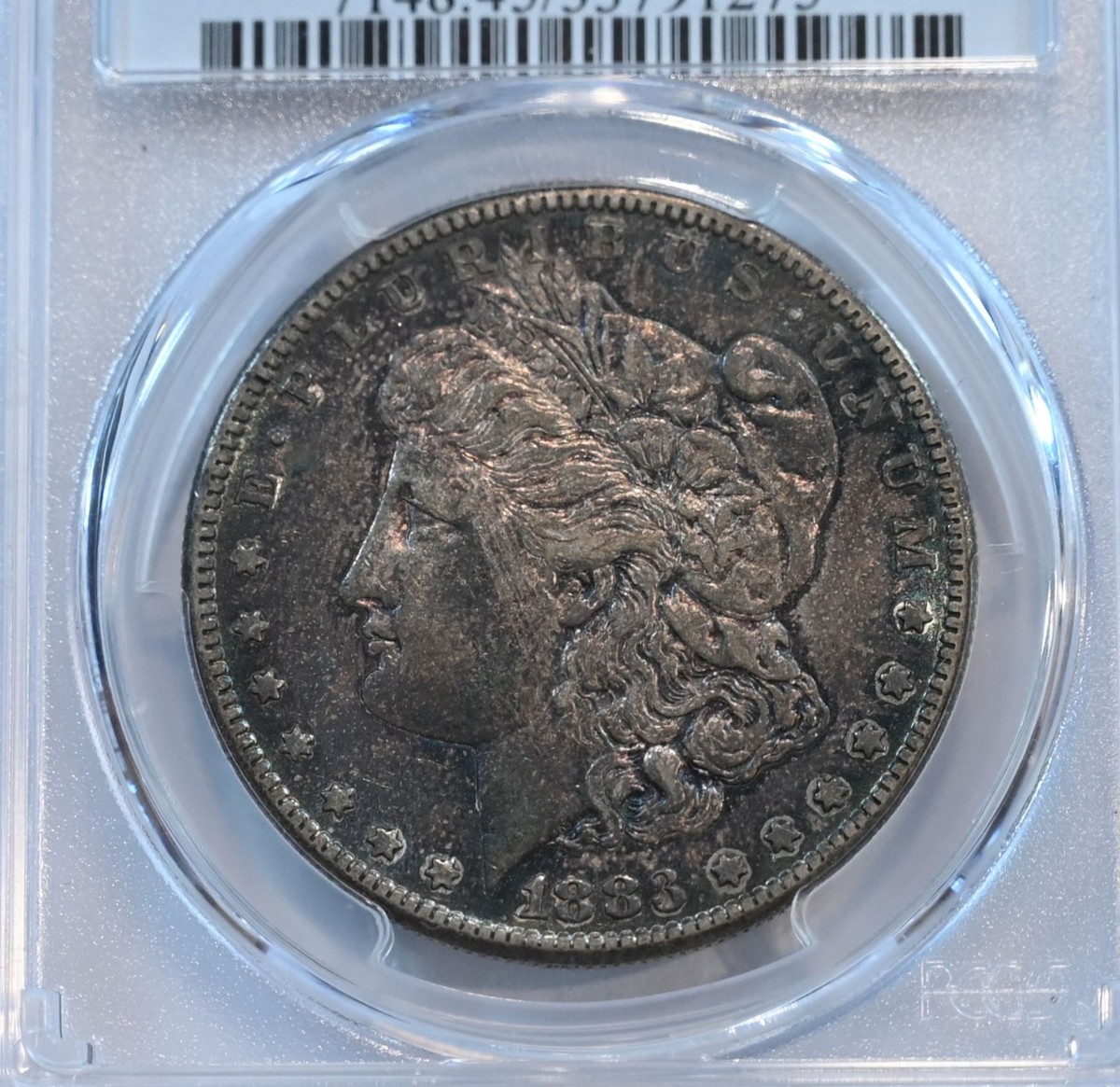 1883 S Morgan Silver Dollar PCGS XF45 - toned - great look! free