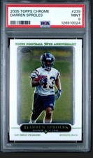 2005 Topps Chrome DARREN SPROLES Rookie 239 RC San Diego CHARGERS Mint PSA