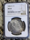 1884-CC Carson City Morgan Silver Dollar MS62