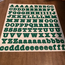 Creative Memories ABC/123 10x10 Green Bold Style