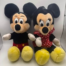 1980-1990s Vintage Disney Mickey Mouse  Minnie Mouse Plush  s