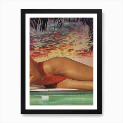 Tropen Kunstdruck gerahmt Wandbild Poster Leinwanddruck Bild