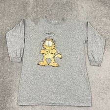 VTG Garfield Shirt Adult OS One Size Nightgown Pajama Top Flirts 70s Cartoon