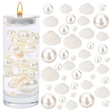 1set 16pcs Ocean Theme Vase Fillers for Centerpiece Floating Candles including 