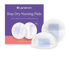 Lansinoh Stay Dry Disposable Nursing Pads, Soft and Super Absorbent Breast Pads,