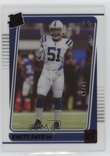 2021 Panini Clearly Donruss Rated Rookie Red 42/49 Kwity Paye #96 1u6