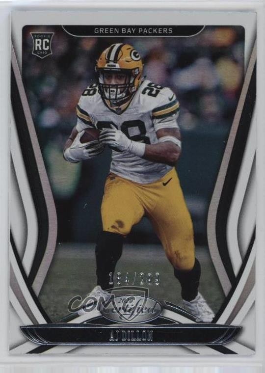 2020 Certified Rookies Mirror 184/299 AJ Dillon #124 fm0
