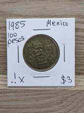 MEXICO $100 PESO  Carranza  vintage Mexican 100 Pesos coin 1991 VF B