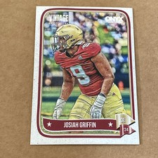 2024 ONYX VINTAGE Football card JOSIAH GRIFFIN