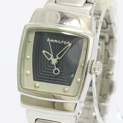 Used HAMILTON Everest 6329 Black Dial/Date Stainless Steel (SS