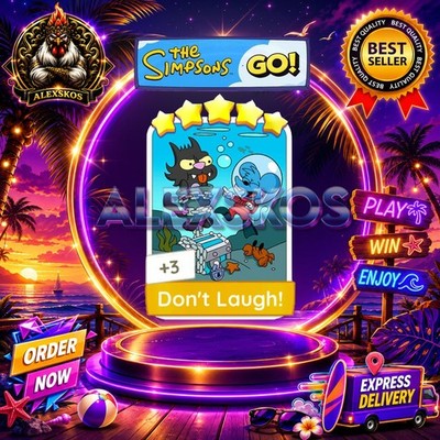 Do'nt Laugh!  Monopoly Go Sticker MOGO The Simpsons Go! Stickers  FastDelivery