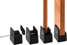 5 cm Bed Risers Adjustable Screw Clamp, 2 inch Furniture Heavy Duty 4 Pack