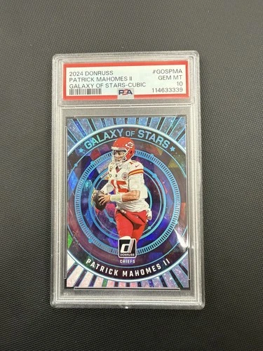 Panini 2024 Donruss Galaxy of Stars Patrick Mahomes Cubic 28/50 PSA 10 #GOS-PMA