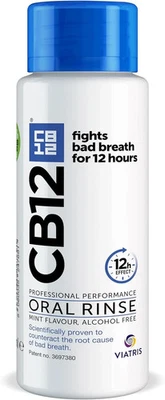 CB12 Mint Menthol Mouthwash Enamel Strengthening, Pleasant Breath for 12h 250ml