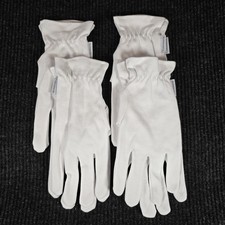 4 Pr Cottonnerie Original Cotton Gloves for Dry Hands Medium New/Unused