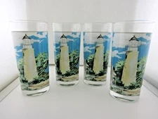 Paul Brent Water's Edge Ocean Beach Drink Glass Tumbler Sakura Nautical Sailboat