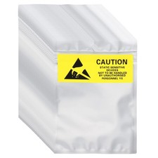 200 Pcs Anti Static Shielding Bag 4.1" x 5.9" Resealable ESD Bags, Silver
