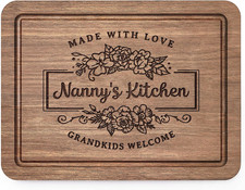 Grandma Gifts for Nanny, Nanny Birthday Gifts- Wood Walnut Cutting Board for ...