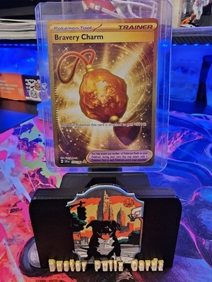 Pokémon Bravery Charm 175/142 Sv07: Stellar Crown Secret Rare Gold Foil Holo