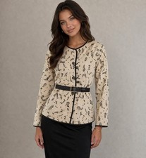 VTG Made In USA Leslie Fay Women's Floral Print Jacket