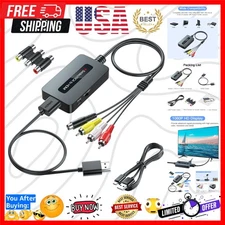 RCA Svideo to HDMI Converter with HD CableRCA and Svideo Integrated, CVBS Com...