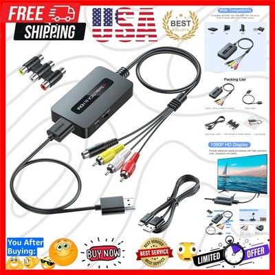 RCA Svideo to HDMI Converter with HD CableRCA and Svideo Integrated, CVBS Com...