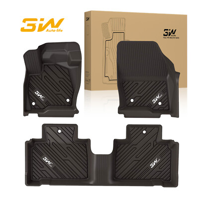 3W Floor Mats Liners for 2015-2023 Ford Edge All Season Weather 1&2nd Row Liners
