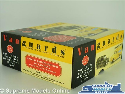 MORRIS MINOR & MINI MODEL VAN CAR POST OFFICE TELEPHONES 1:43 VANGUARDS PO2002 - Picture 6 of 6