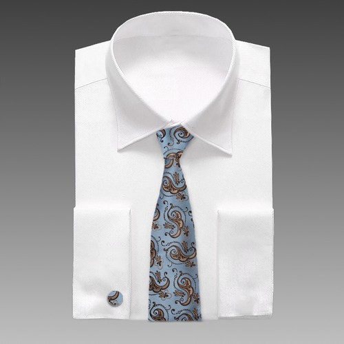 Multi-Coloured Paisley Youth Gifts Silk Mens Necktie Cufflinks Set Y&G A12 - Picture 6 of 48