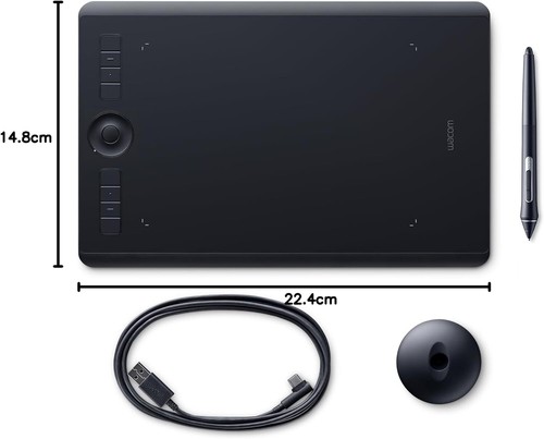 Wacom Intuos Pro Stifttablett Größe M, Grafiktablett Pro Pen 2 Eingabestift - Bild 7 von 7