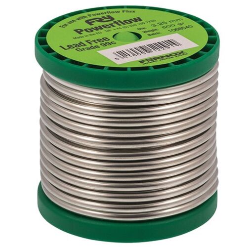 1 x 500 g TUYAU DE BRASAGE EN CUIVRE SANS ROULEAU DE PLOMB FERNOX 99C 3,25 0,5 kg - Photo 1/12