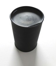 5 Stück Geschenkverpackung Box rund schwarz mit Deckel D: 13 cm H: 17 cm