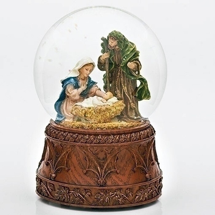 WHAT CHILD IS THIS" GLOBO DE NIEVE BELÉN MUSICAL